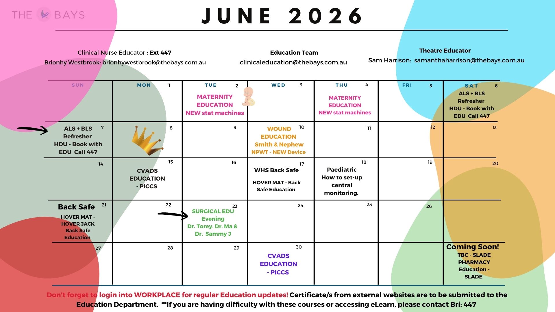 June Education Calendar 