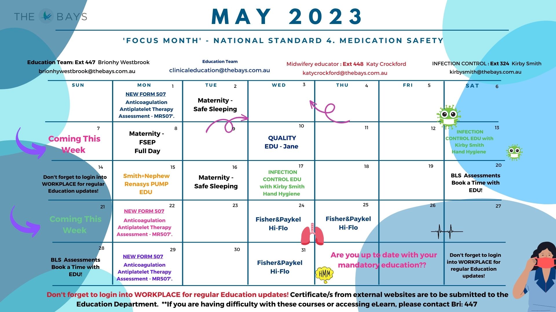 May 2023 Education Calendar 