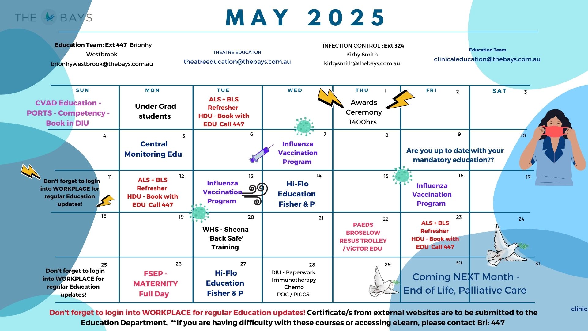 May Education Calendar 