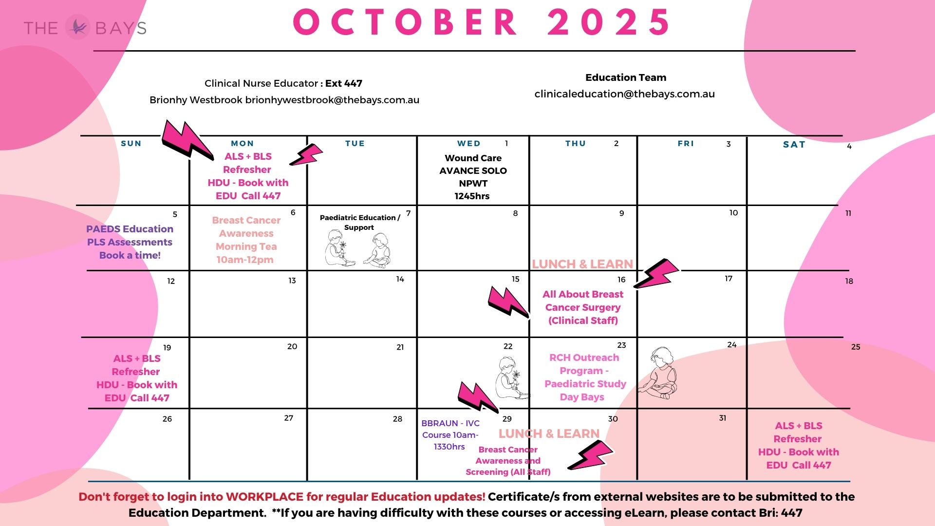 October Education Calendar